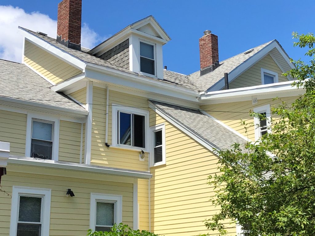 Cambridge Side View New Siding EM Snow