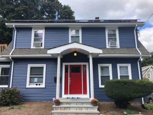 New siding, door, and trim