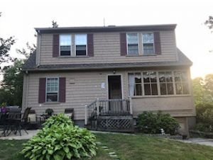 Old siding windows & deck