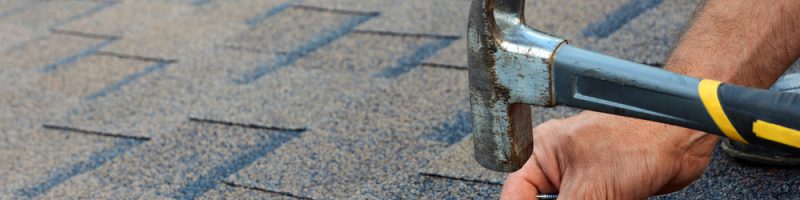 Roof maintenance, nailing screws into shingles